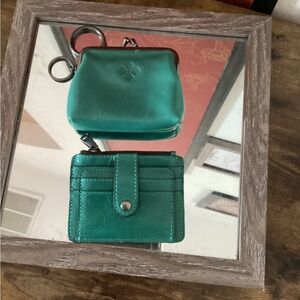 Patricia Nash Borse Leather Vintage Keychain Pouch and Card holder